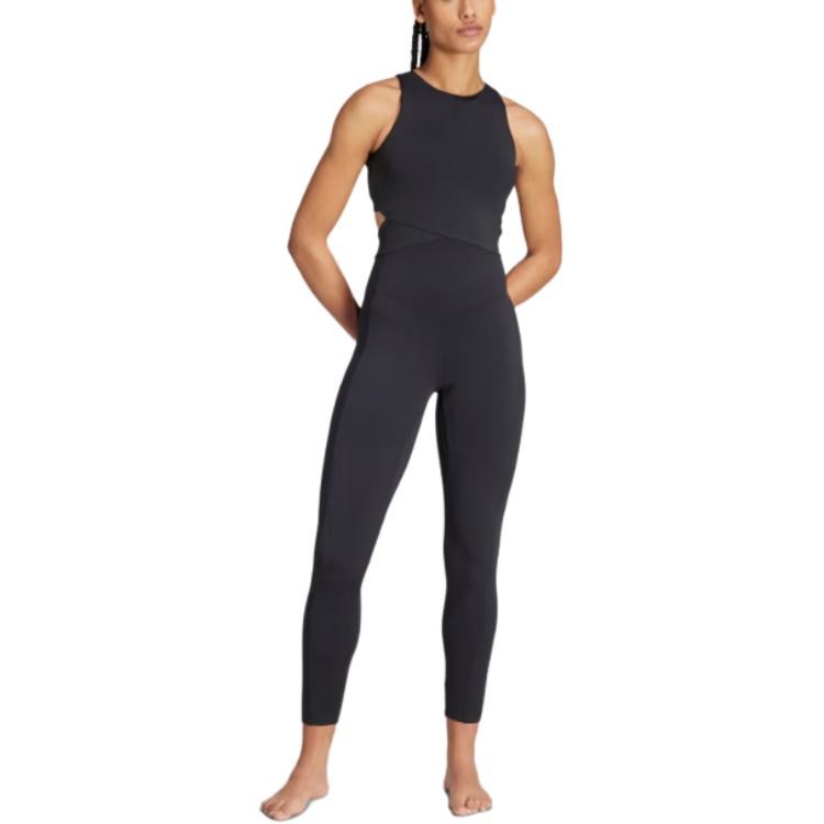 (WMNS) adidas Yoga 7/8 Bodysuit Asia Sizing 'Black' IT7129