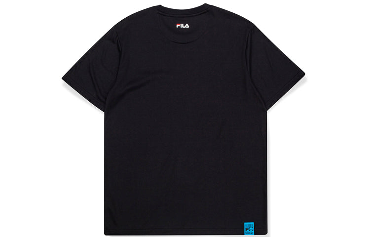 Men's FILA FUSION Short Sleeve Black T-Shirt T11M031104F-BK