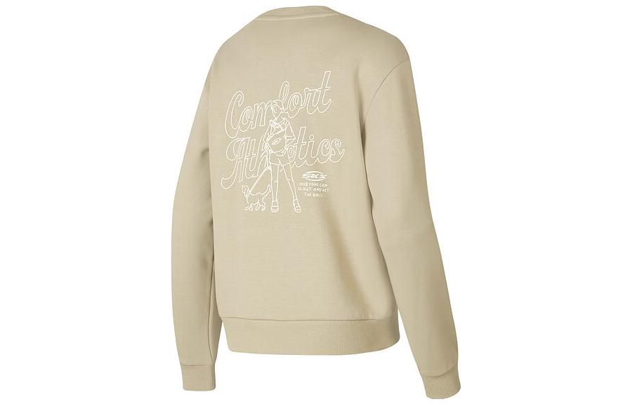 (WMNS) Skechers SKX Long Sleeve Crew Sweater 'Beige' P423W054-01GA