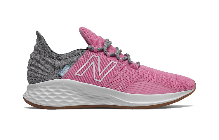New Balance Fresh Foam Roav Tee Shirt Grey Pink Kids GEROVTC