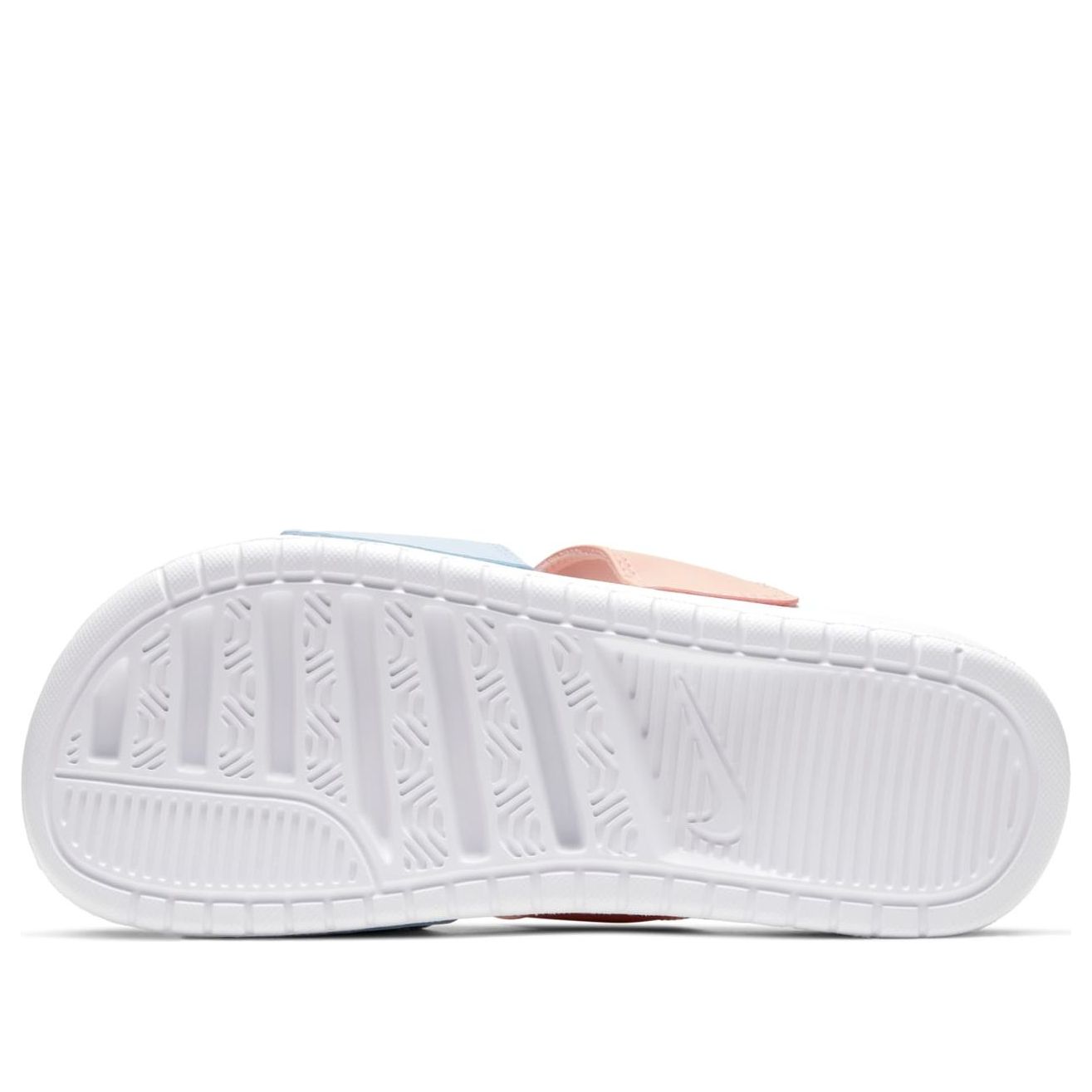 (WMNS) Nike Benassi Duo Ultra Slide White/Blue/Pink 819717-109