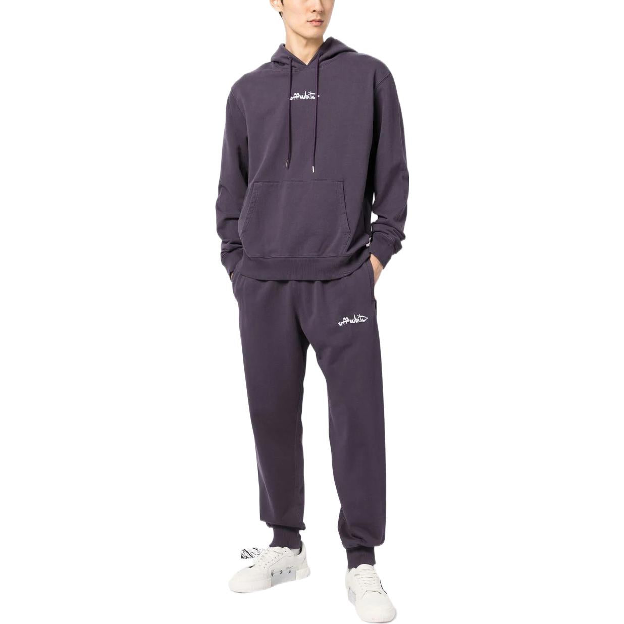 Off-White Logo-Print Track Pants OMCH033F22FLE0011350