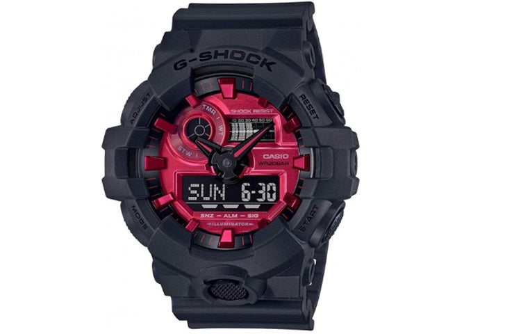 CASIO G-Shock Analog-Digital 'Black Red' GA-700AR-1A