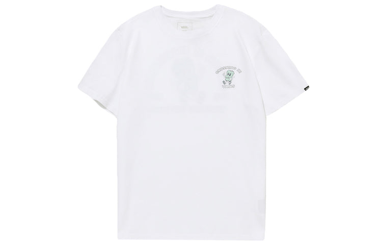 Men's Vans Funny Printing Short Sleeve White VN0A4UQPWHT