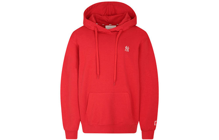 MLB New York Yankees Retro Series hooded Loose Printing Long Sleeves Unisex Red 31HDM1011-50R