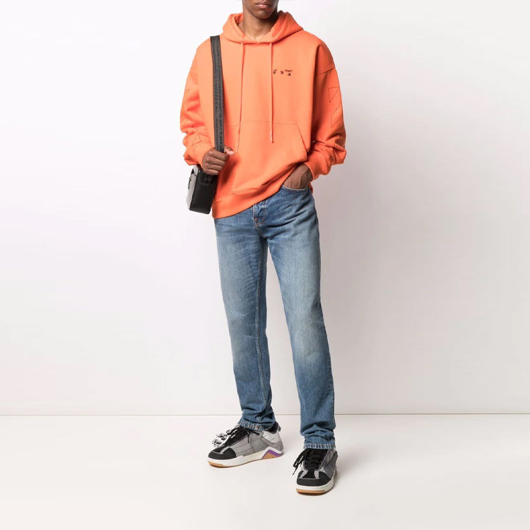 Off-White Unisex FW21 Logo-detail Diag-stripe Orange OMBB085F21FLE0022010