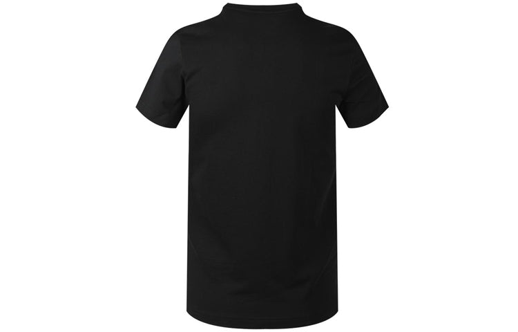 adidas neo Printing Pattern Sports Short Sleeve Black FP7320