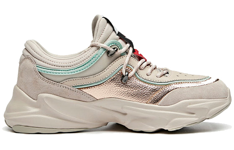 (WMNS) ANTA x OC Life Series Sneakers 'Grey Gold Green' 121948886R-2