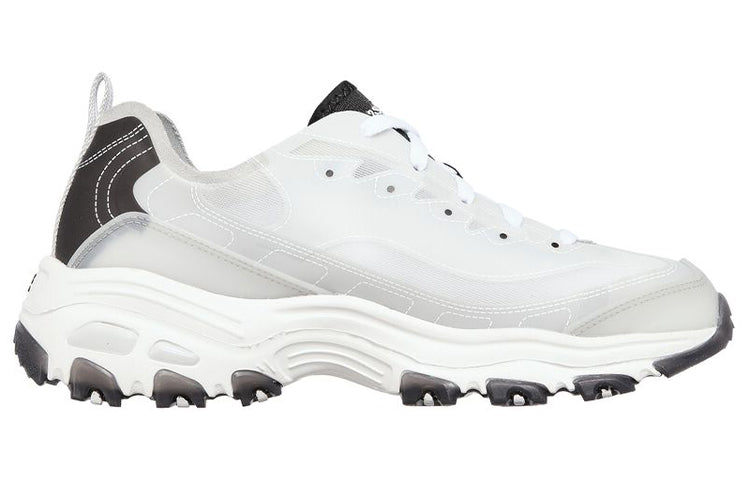 (WMNS) Skechers D'Lites 1.0 Low-Top Running Shoes Grey 149235-WBK