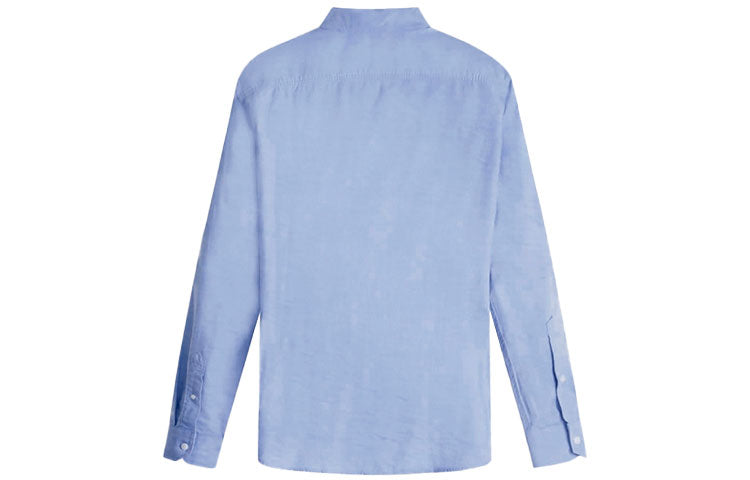 Men's Levis lapel Long Sleeves Button Shirt Light Blue 85746-0001