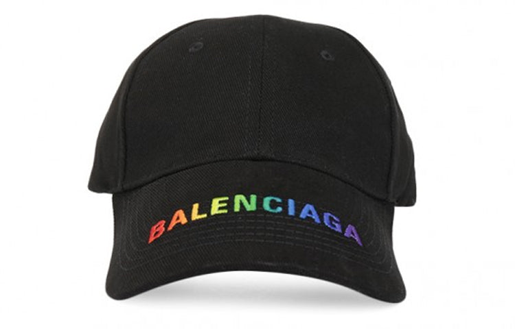 Balenciaga Rainbow Logo Cap 'Black' 564206310B21000