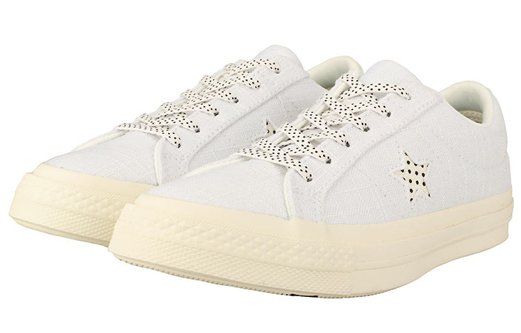 Converse One Star Ox Non-Slip Breathable Low Tops Casual Shoe White 160622C