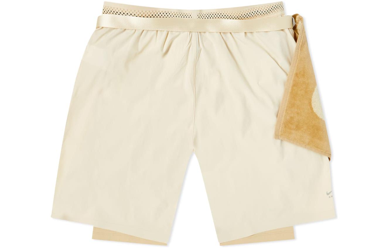 Nike x MMW Crossover SS22 Solid Color Belt Straight Shorts Creamy White DD9439-280