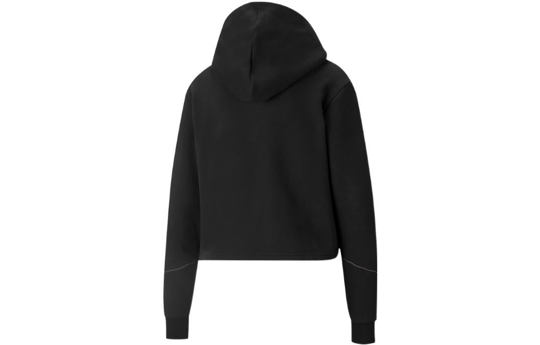 (WMNS) PUMA Cyber Cropped Sweatshirt 'Black' 848234-01