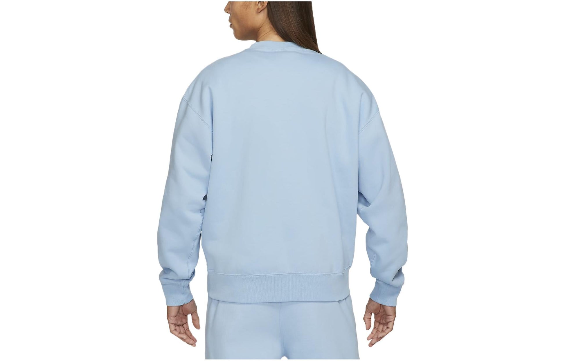 Men's Nike Logo Printing Pattern Pullover Round Neck Long Sleeves Blue DA0318-436