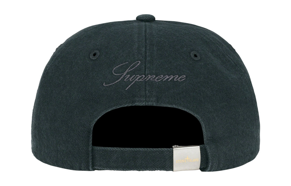 Supreme FW23 Week 10 STONE ISLAND Twill 6-Panel Cap 'Black' SUP-FW23-2418