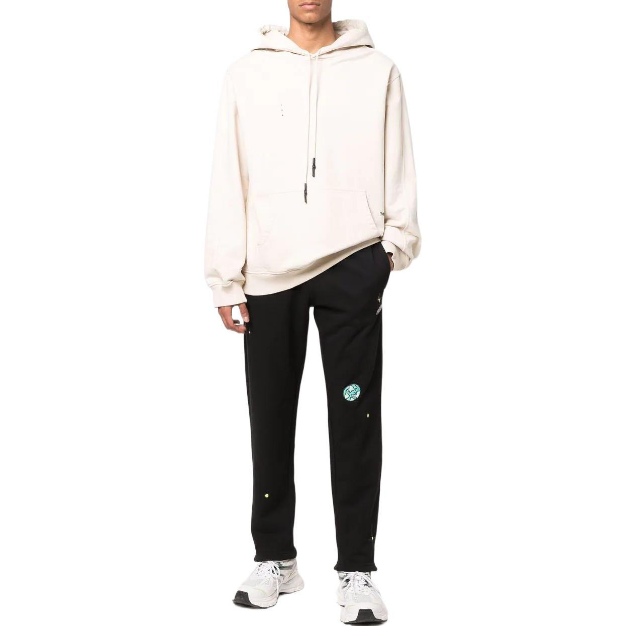 Men's adidas Solid Color Straight Sports Pants/Trousers/Joggers Black HC9447
