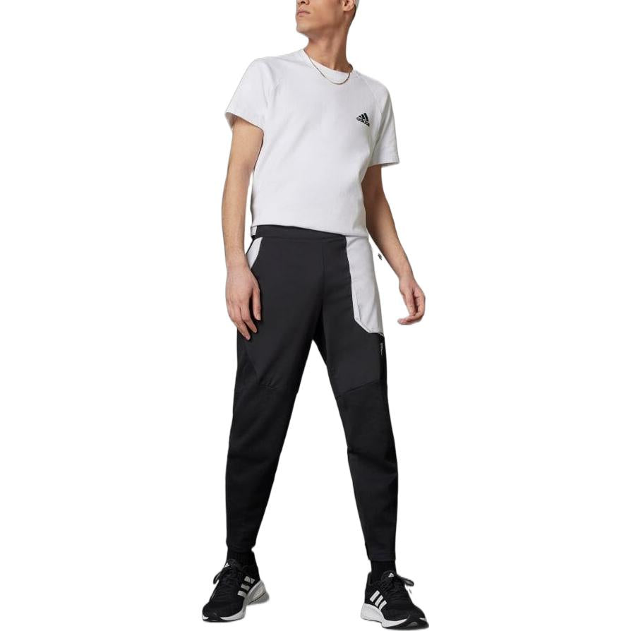 Men's adidas Logo Printing Casual Bundle Feet Sports Pants/Trousers/Joggers Japanese Version Black HG5862