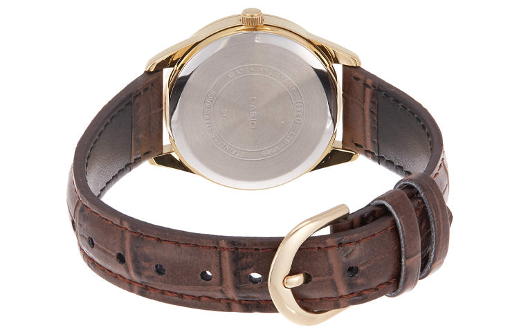 CASIO Quartz Waterproof Brown Analog LTP-V005GL-7BUDF