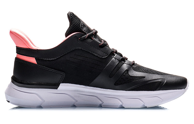 (WMNS) Li-Ning Running Shoes 'Black Pink' ARHQ114-1
