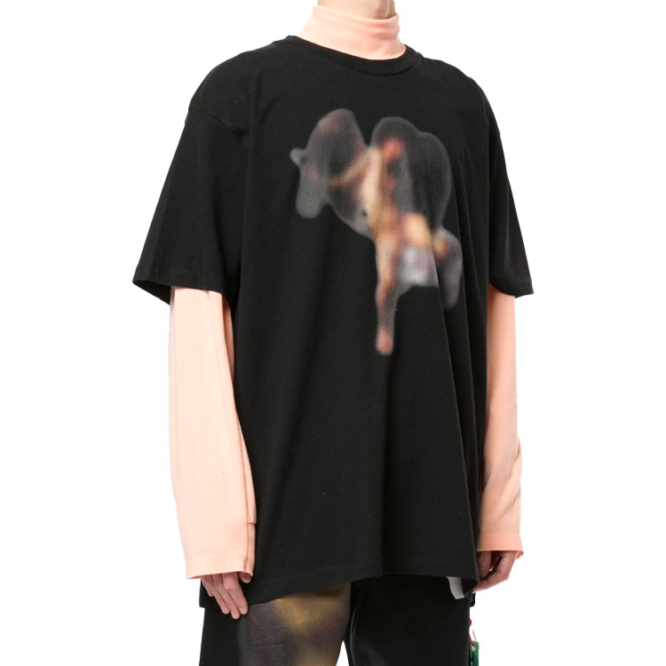 Off-White Arrows Blurred Logo Teeee Men's Black OMAA038F20FAB0161010