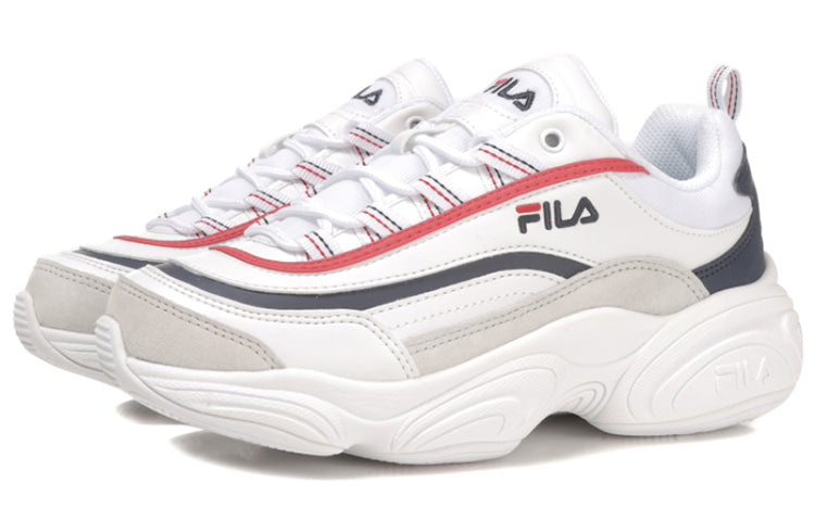 FILA Ray Series Chunky Sneakers White/Red/Black FS1SIB1021X_WRD