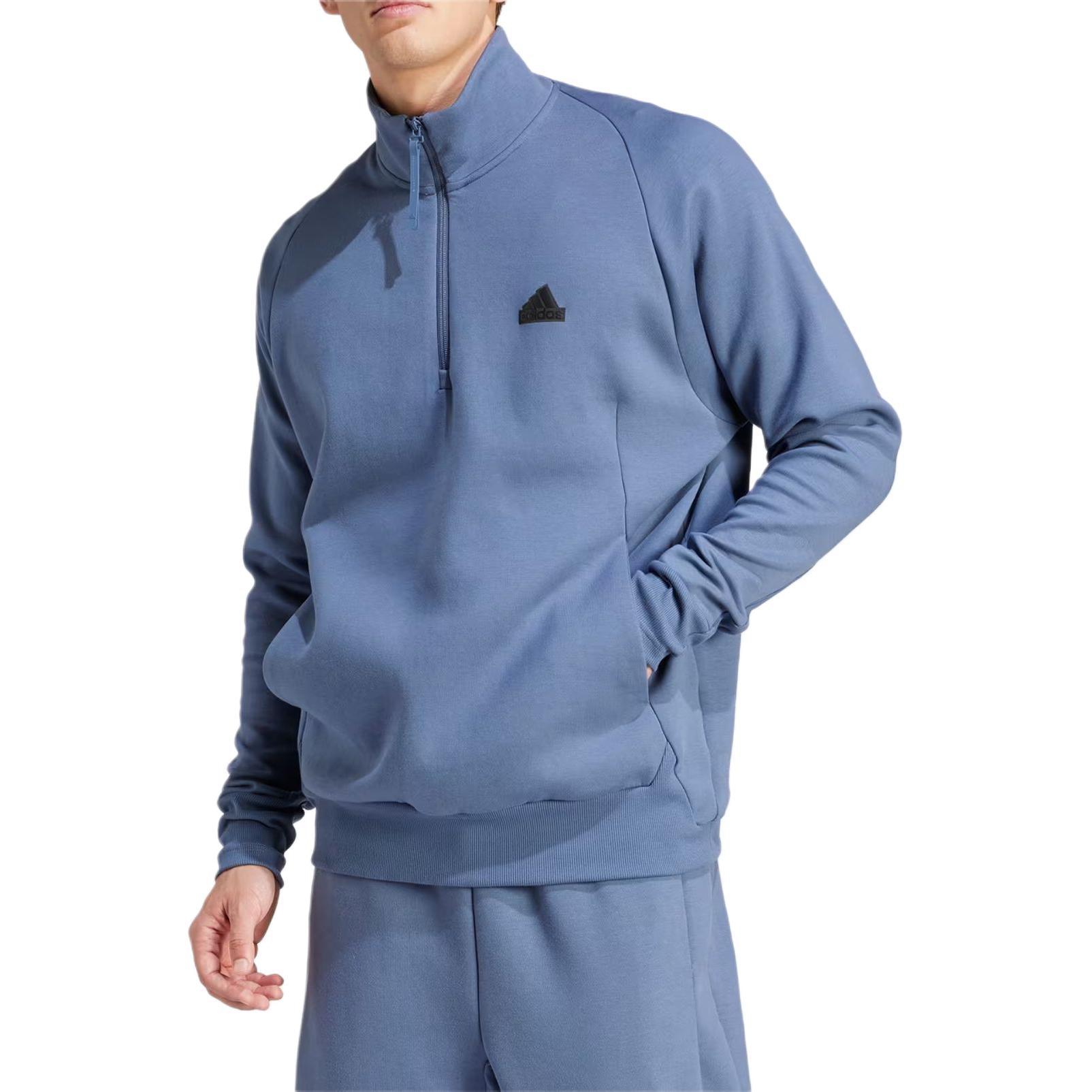 adidas Z.N.E. Half-Zip Sweatshirt Asia Sizing 'Blue' IR5225