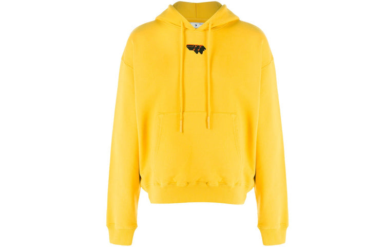 Men's Off-White logo Pattern Printing Yellow OMBB037E20FLE0081810