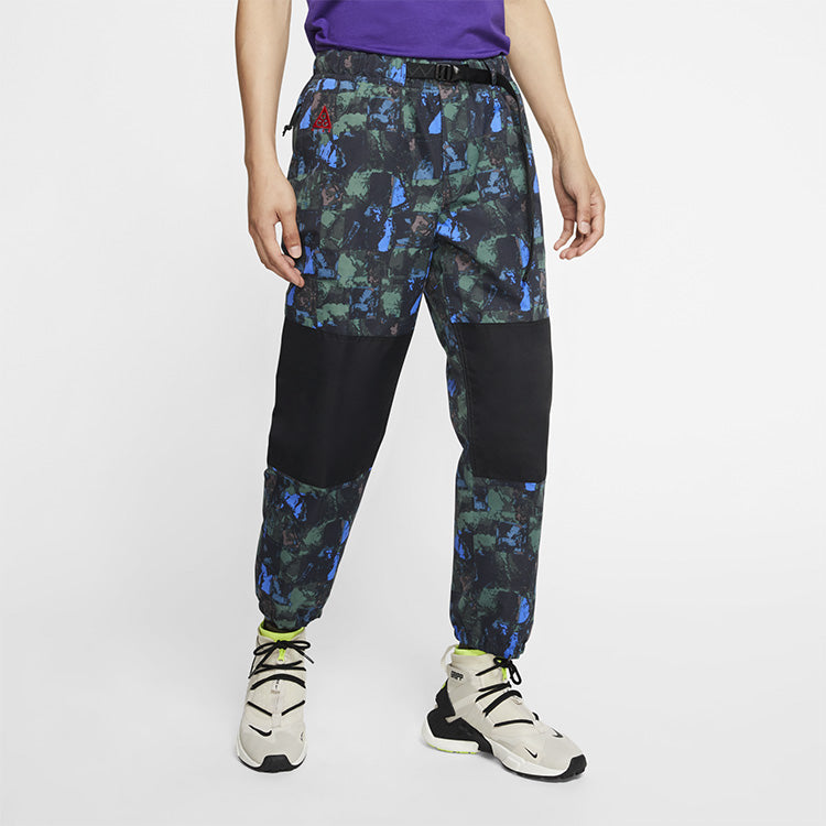 Nike ACG TRAIL Camouflage Big Pocket Cargo Pants Asia Sizing 'Camouflage Blue' CI0454-010