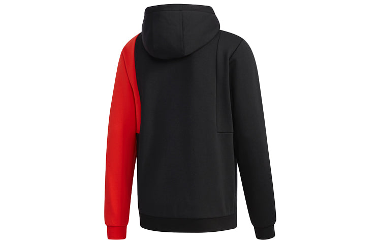 adidas neo Contrasting Colors Loose Cozy Sports Pullover Black EI4348
