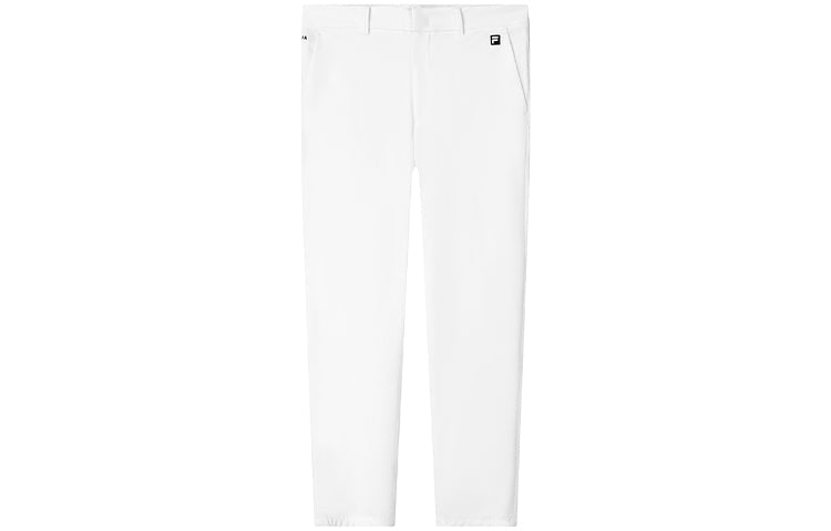 FILA Logo Straight-leg Causual Pant Male White A11M135810F-WT
