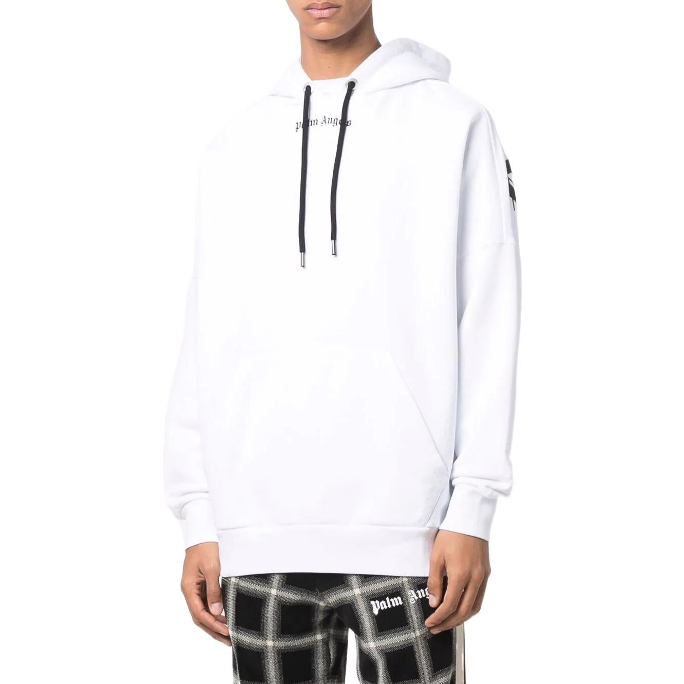 Palm Angels Classic Logo Over Hoodie 'White' PMBB036C99FLE0010110