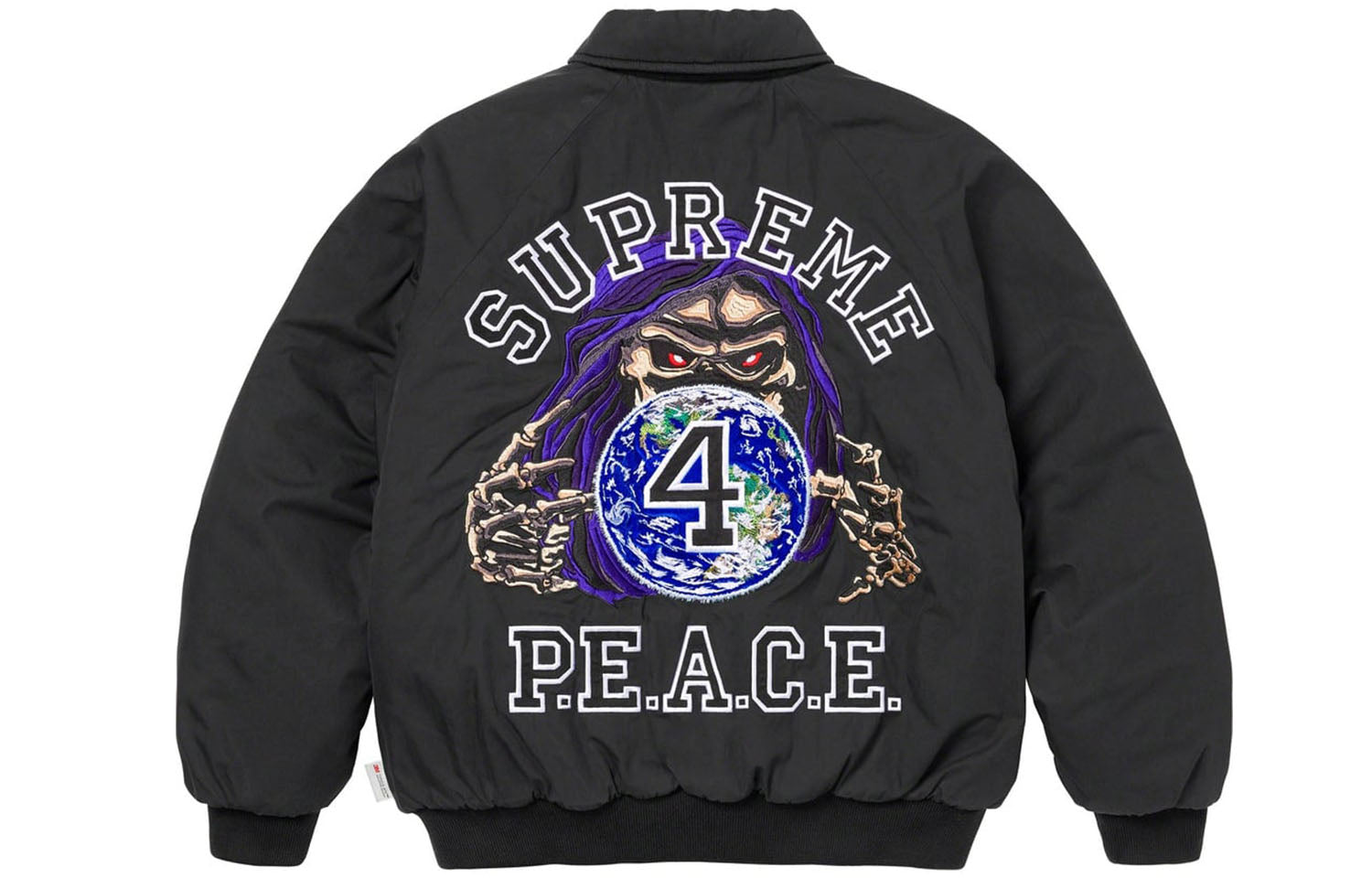 Supreme FW23 FW23 Week11 Peace Embroiderd Work Jacket 'Black' SUP-FW23-182