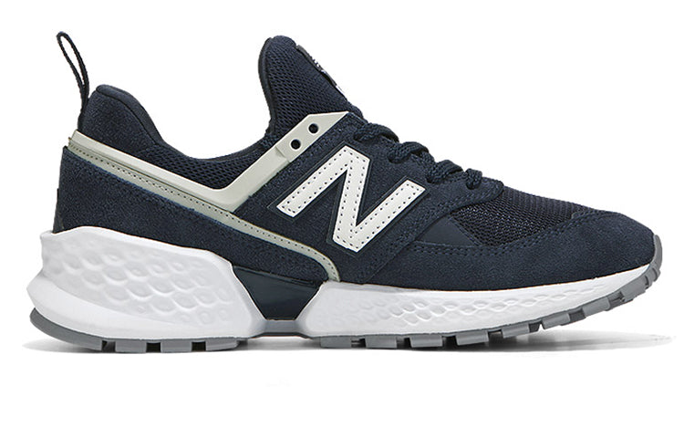New Balance 574 Breathable Wear-resistant Non-Slip Low Tops Navy Blue MS574NSA