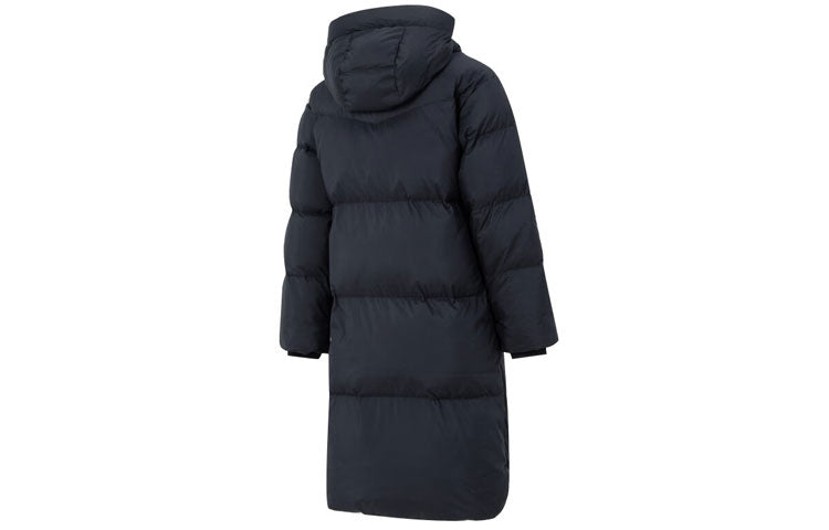 (WMNS) Skechers Casual Long Down Jacket 'Black' P423W030-0018