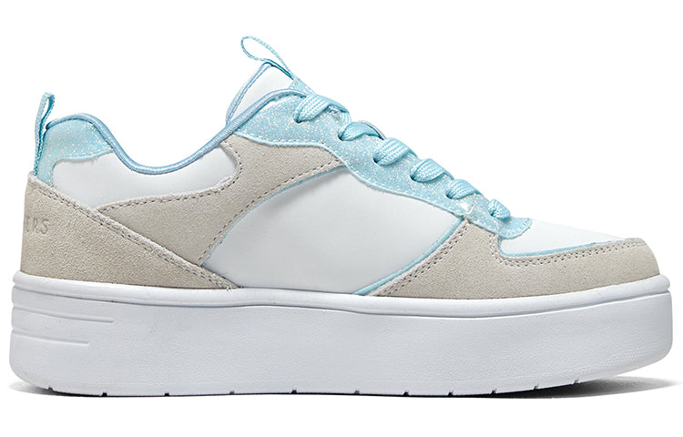 (GS) Skechers Court High 'White Light Blue' 310194L-WLB
