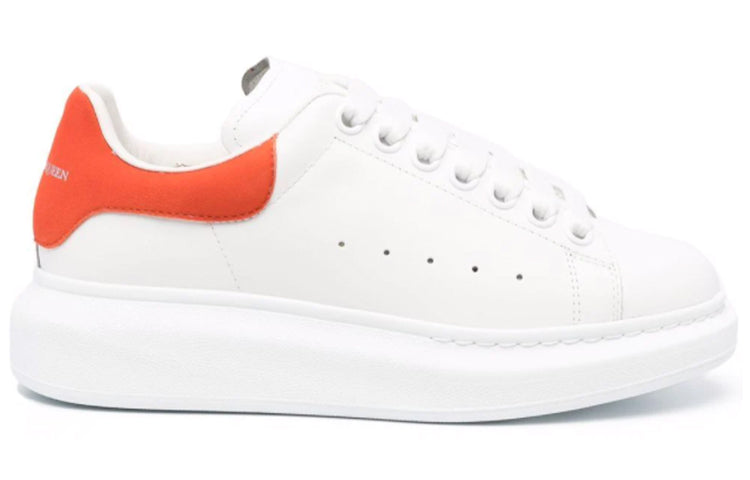 (WMNS) Alexander McQueen Oversized Sneaker 'White Orange' 553770WHGP79411
