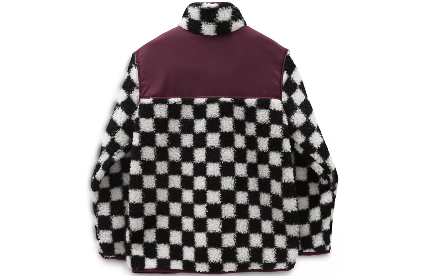 (WMNS) Vans Casual Polar Fleece Sports Jacket Black White Colorblock  VN0A5LJ3705