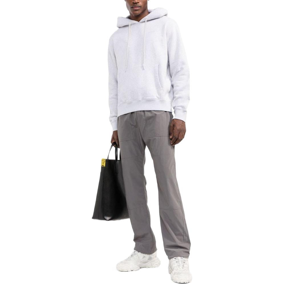 Men's Off-White FW22 Solid Color Hooded Long Sleeves Version Gray OMBB097F22FLE0030808