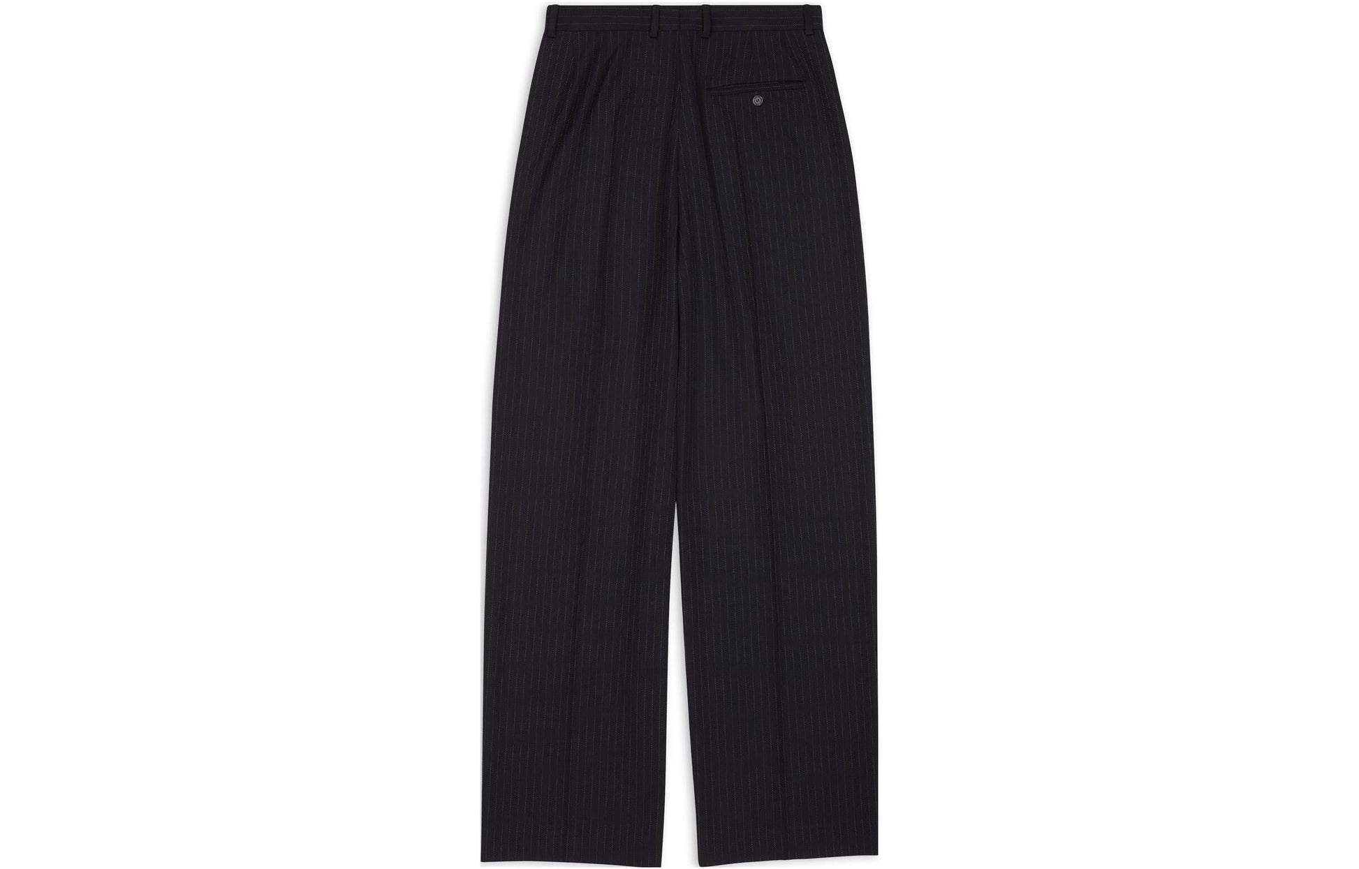 Balenciaga Large Fit Tailored Trousers 'Black' 725469TNT361070
