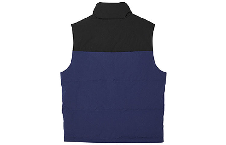 Skechers Logo Small Patchwork Sports Stand Collar Down Vest 'Multi-Color' L321M193