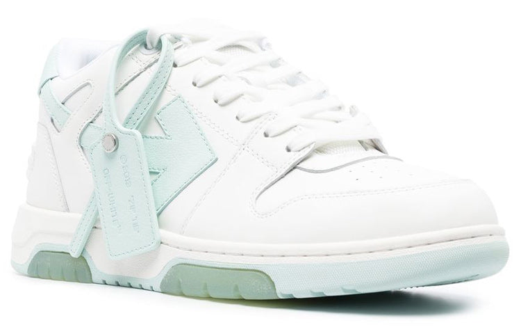 Off-White Out Of Office Low-Top Sneakers 'White Teal' OMIA189C99LEA0040151