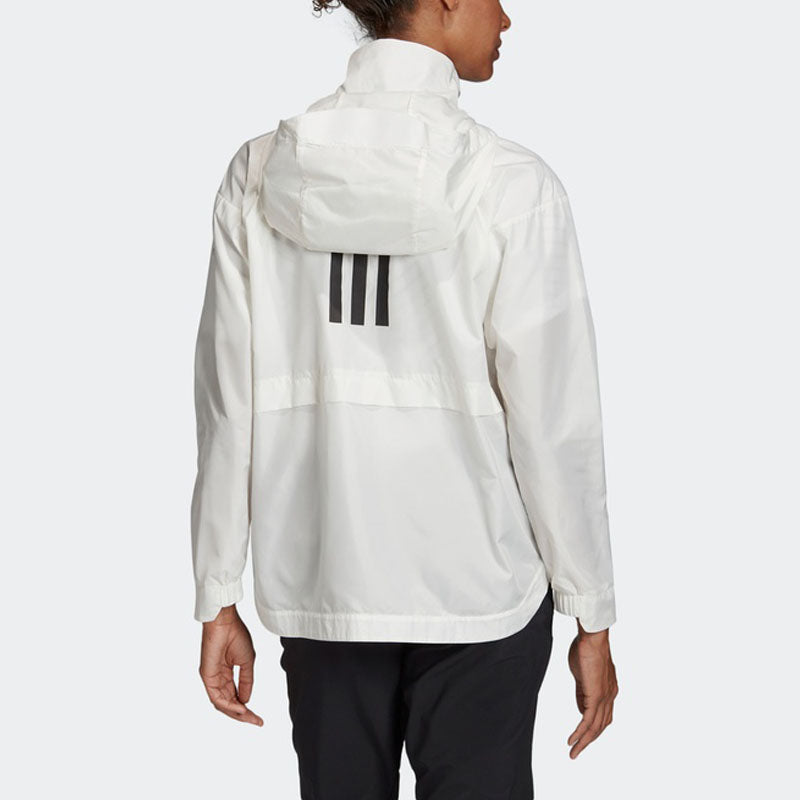 (WMNS) adidas Sports Hooded Jacket White FI0627