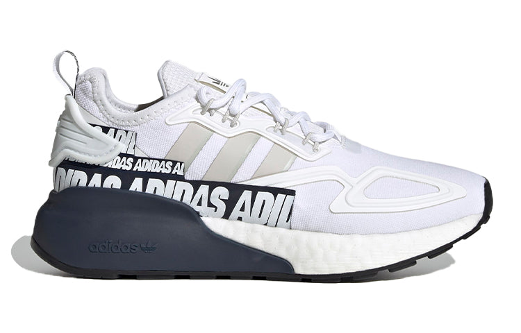 (GS) adidas originals ZX 2K Boost J 'White Gray Blue' FY2630