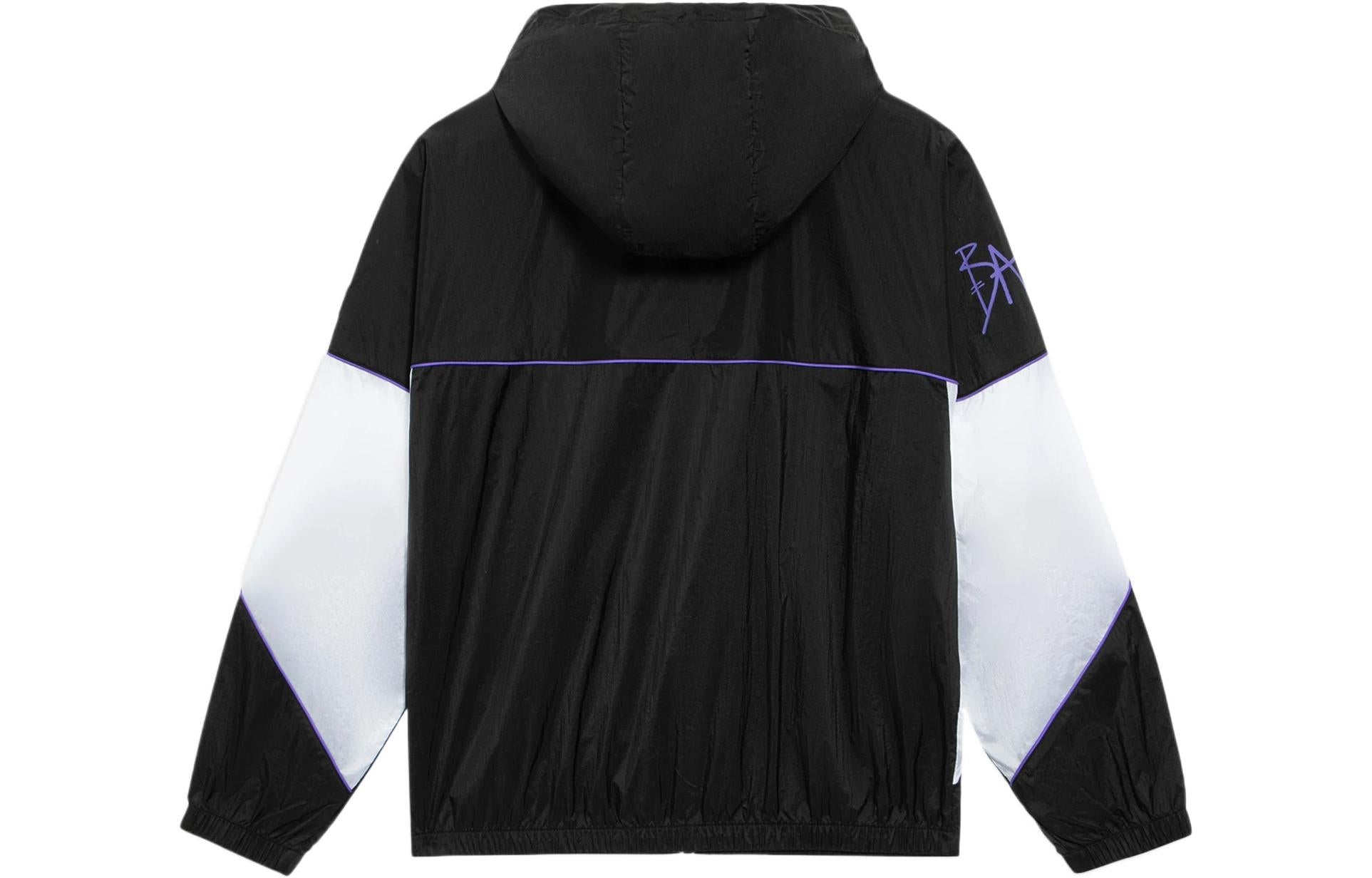 Li-Ning BadFive Logo Loose Fit Jacket 'Black White' AFDS361-1