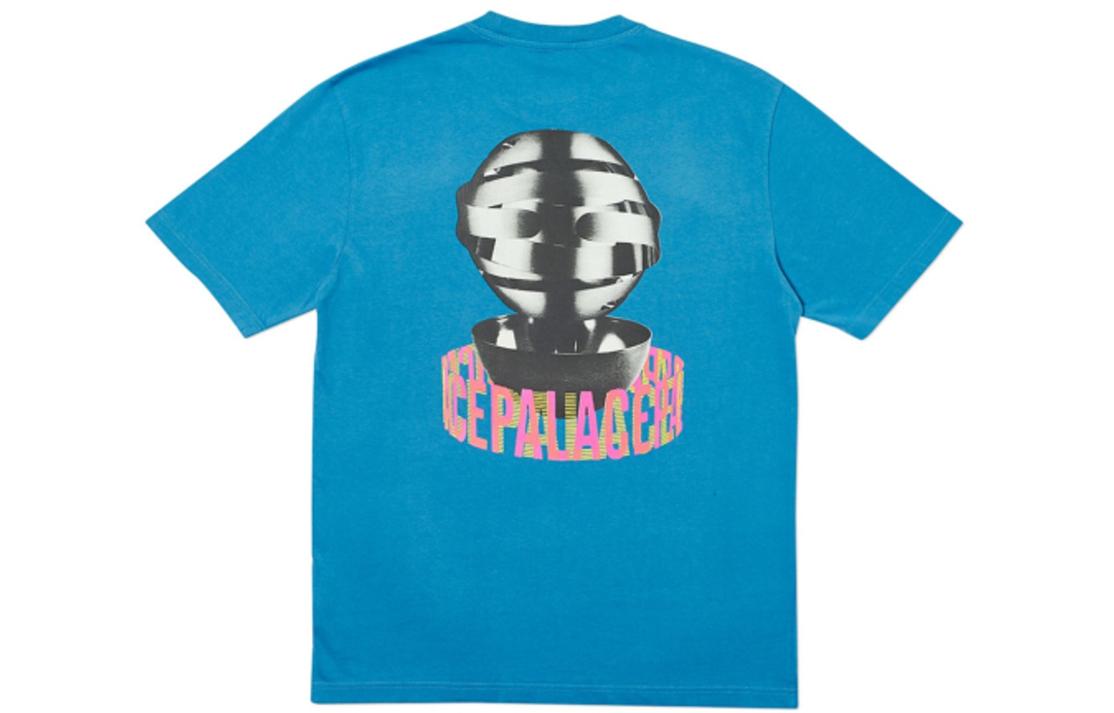 PALACE Metal Heads T-Shirt Blue Short Sleeve P18FW142