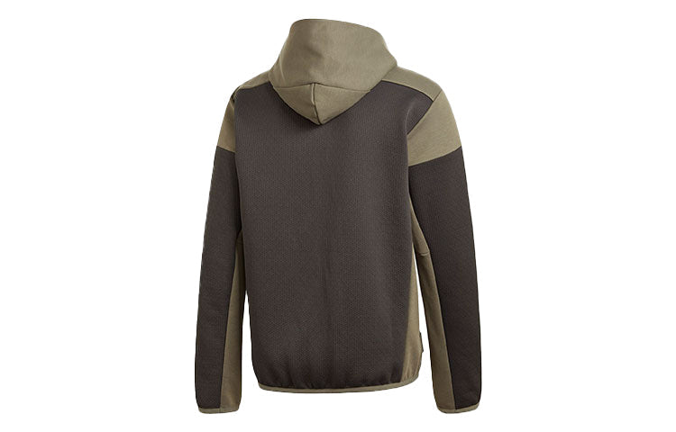 adidas Z.n.e. Aeroready Colorblock Sports Cozy Hooded Jacket Green FT0532