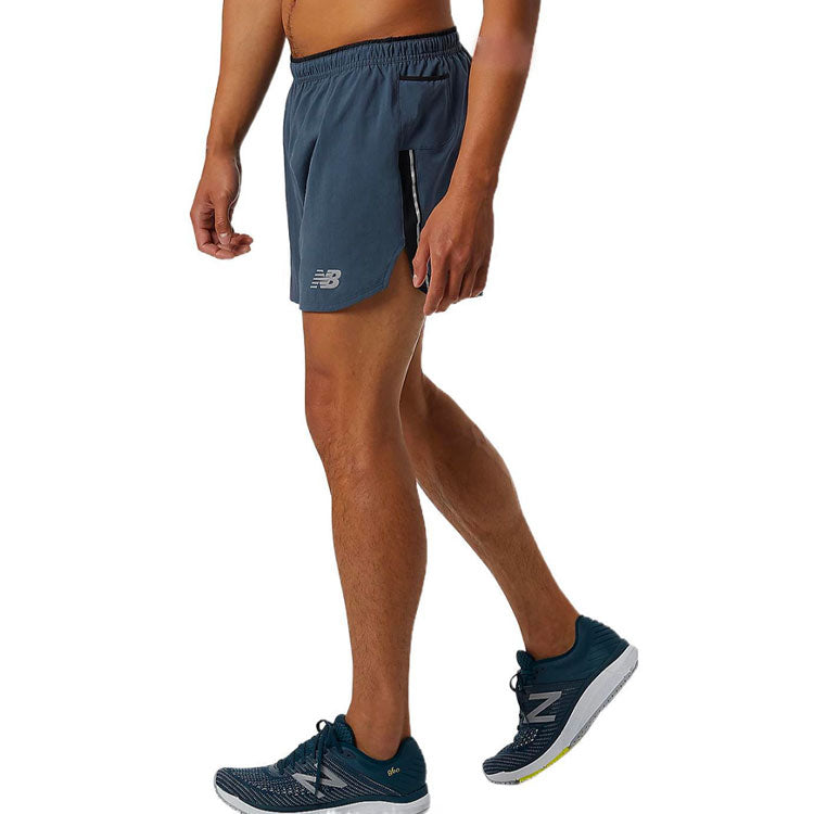 New Balance Impact Run 5 Inch Short Asia Sizing 'Thunder' MS21268-THN