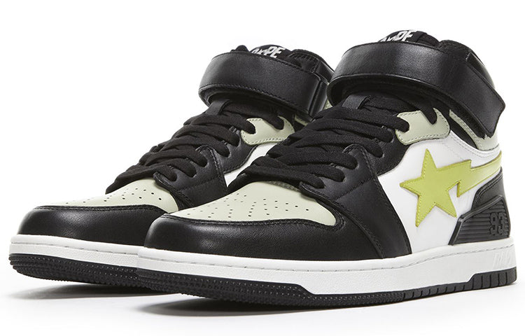 A BATHING APE Black Sta Hi Black Green 1G70-191-036