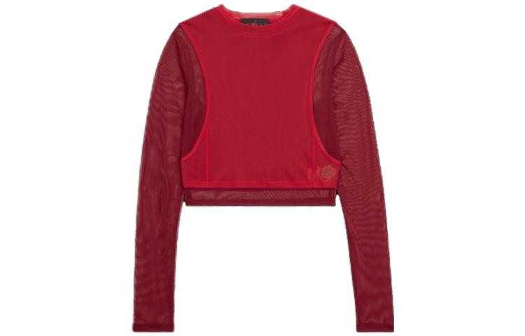 (WMNS) Air Jordan x Teyana Taylor Long Sleeve Mesh T-Shirt 'Red' FB2616-687